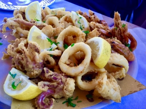 Frittura di gamberi e calamari 